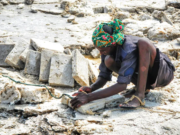 Afar salt mine, Ethiopia