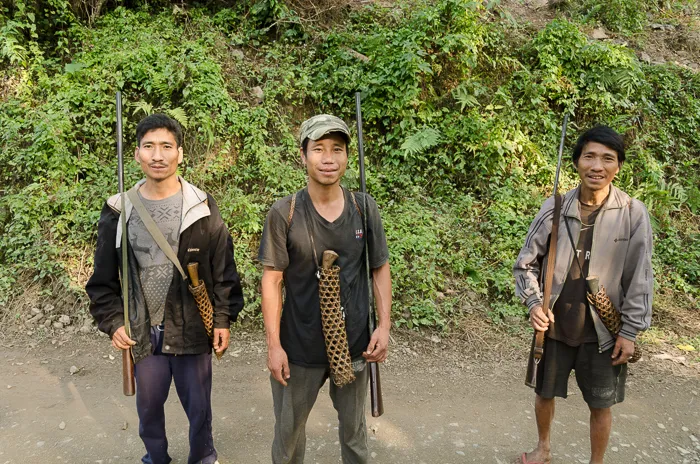 Friendly chaps - with rifles!