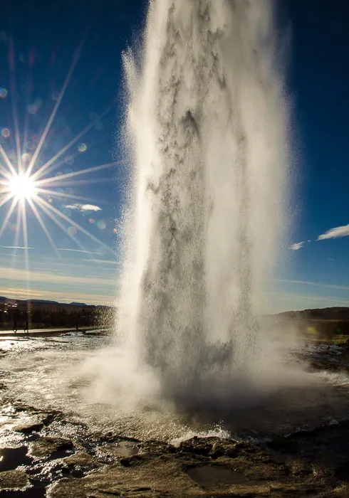 A geysir eruption