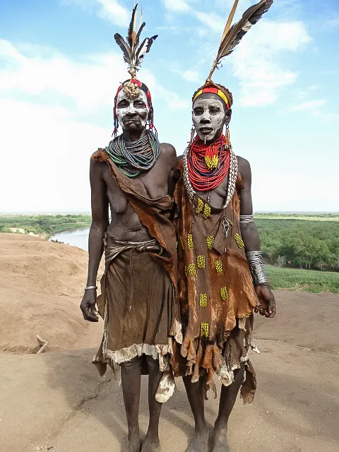 Omo Men Face, Head and Body Decoration