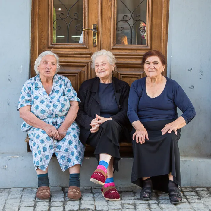Three svanetian singers at a traditional folk festival, Ushguli (© Mahroch | Dreamstime.com)