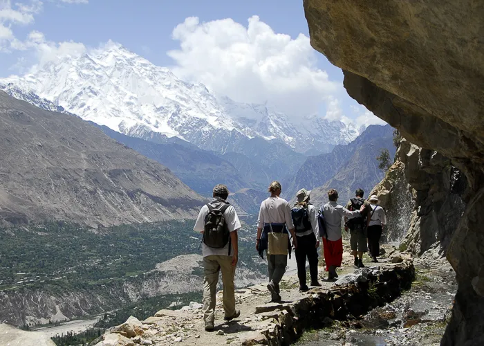 Hussaini Suspension Bridge on the Hunza River