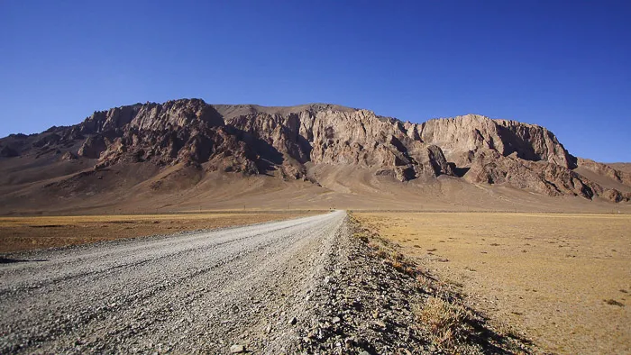 Steppe family portrait outside their ger