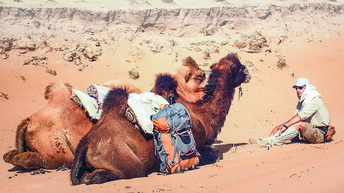 Steppe family portrait outside their ger