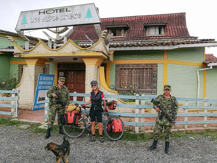 Armed guard, La Carbonera, Colombia