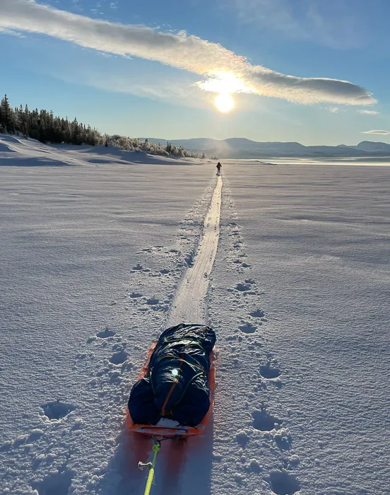 Crossing a lake