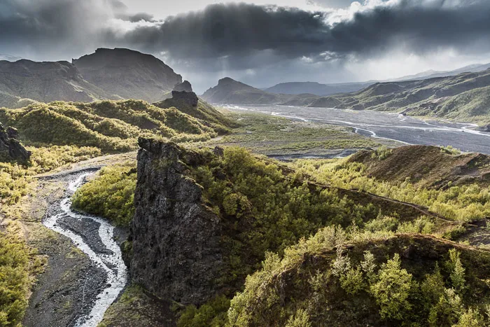 Not all of Iceland is barren (Þórsmörk…Thor’s Valley)