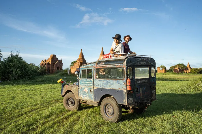 Arriving at Bagan, Myanmar