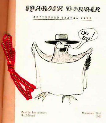 spanish dinner menu